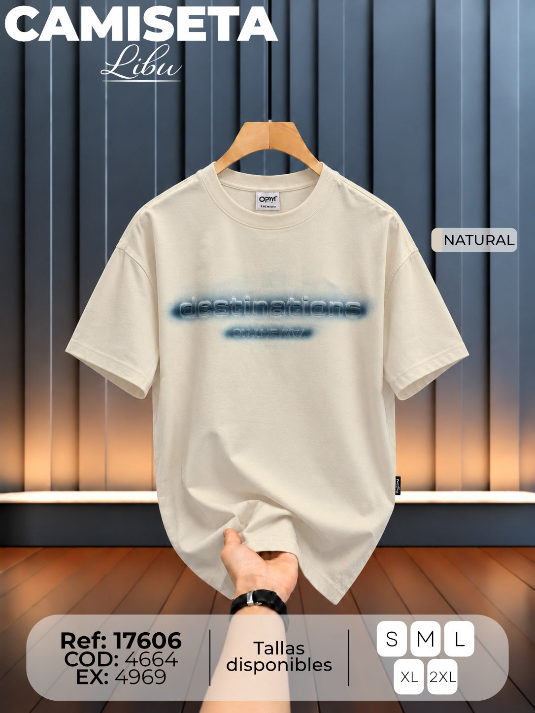 Camiseta libu hombre hand