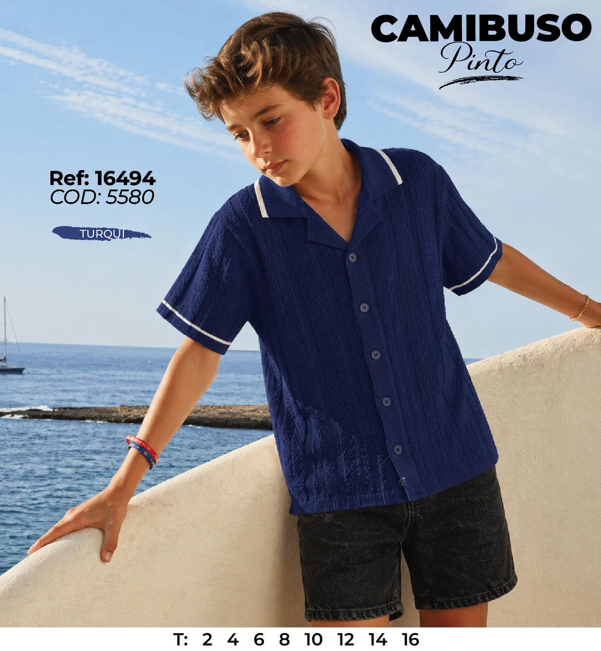 camibuso pinto turqui niño