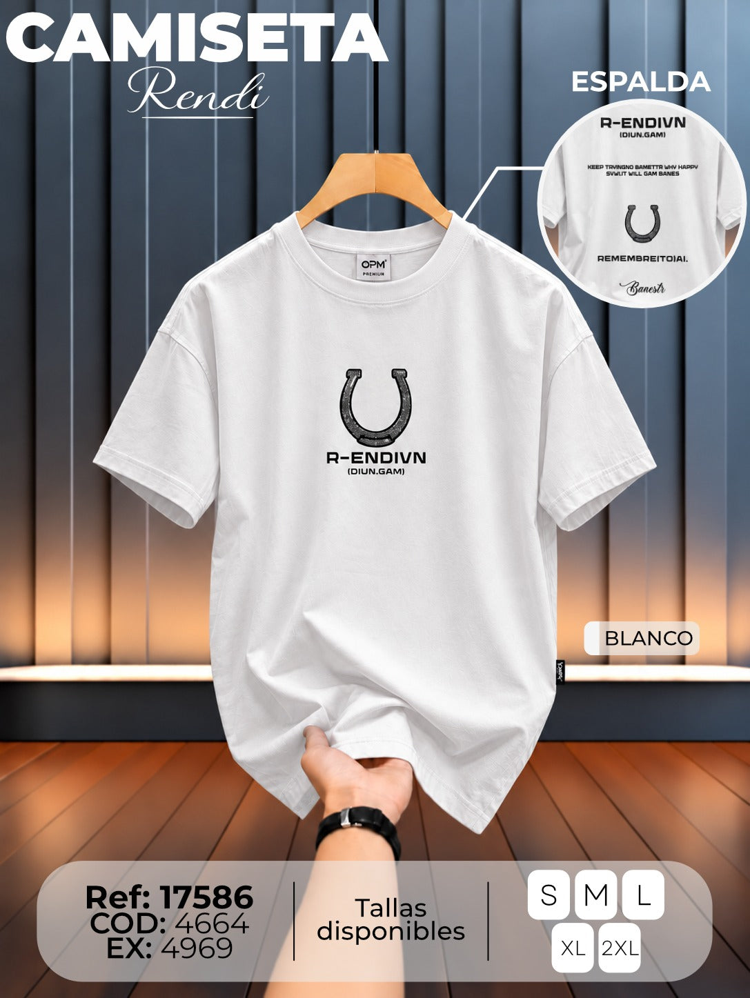 Camiseta rendi hombre hand