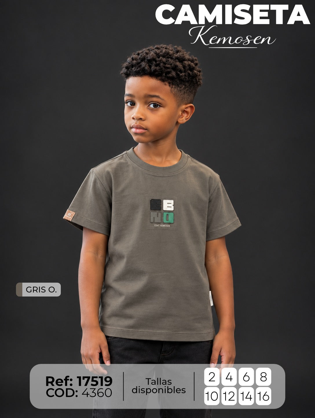 camiseta kemosen niño