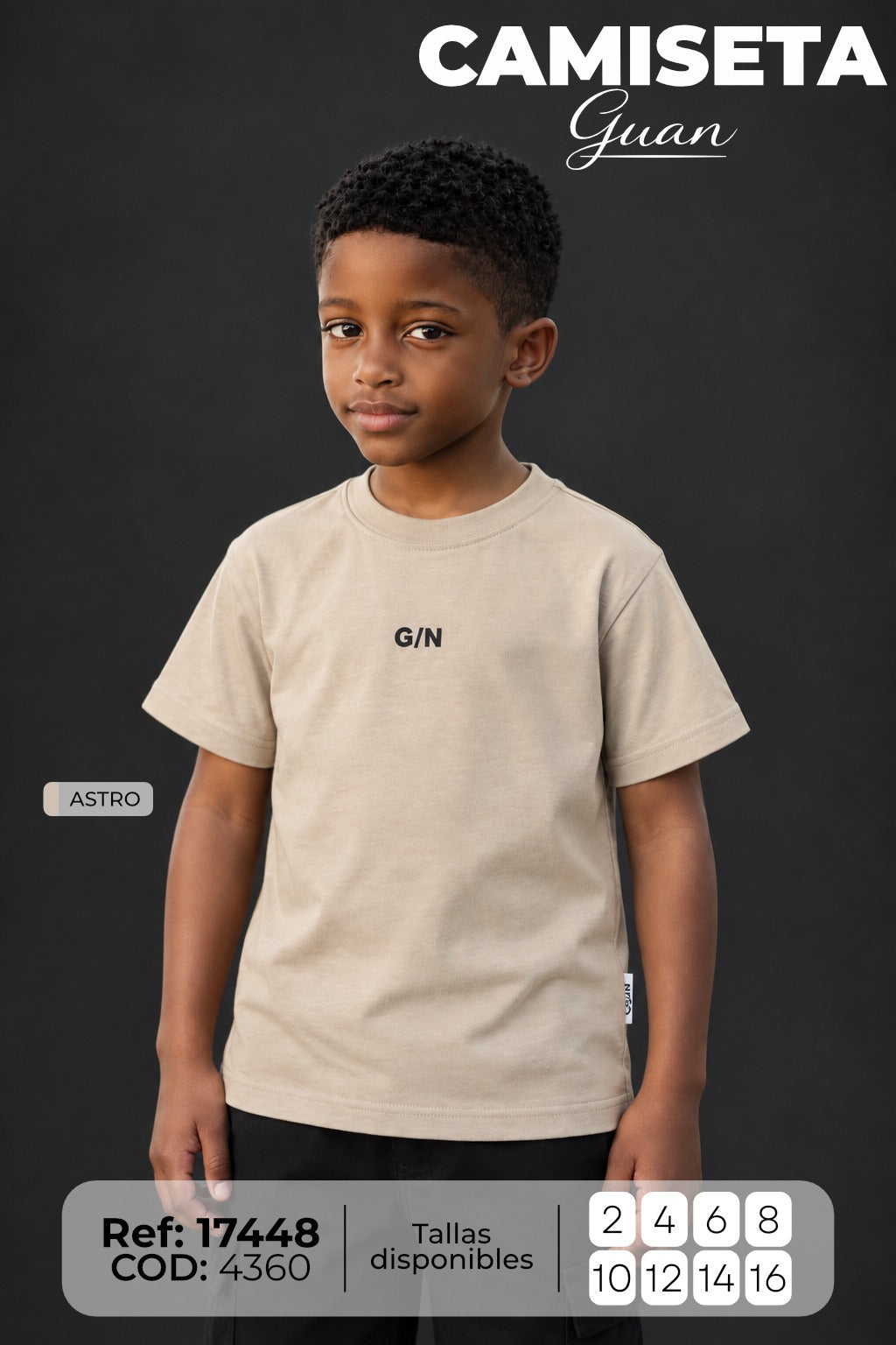 camiseta guan niño