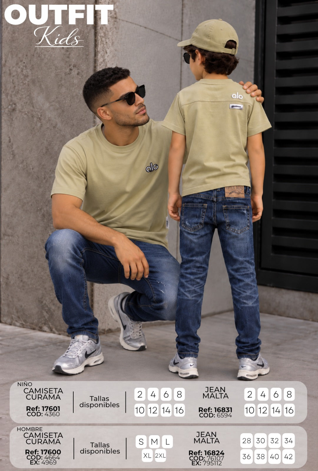 outfit padre e hijo curama malta