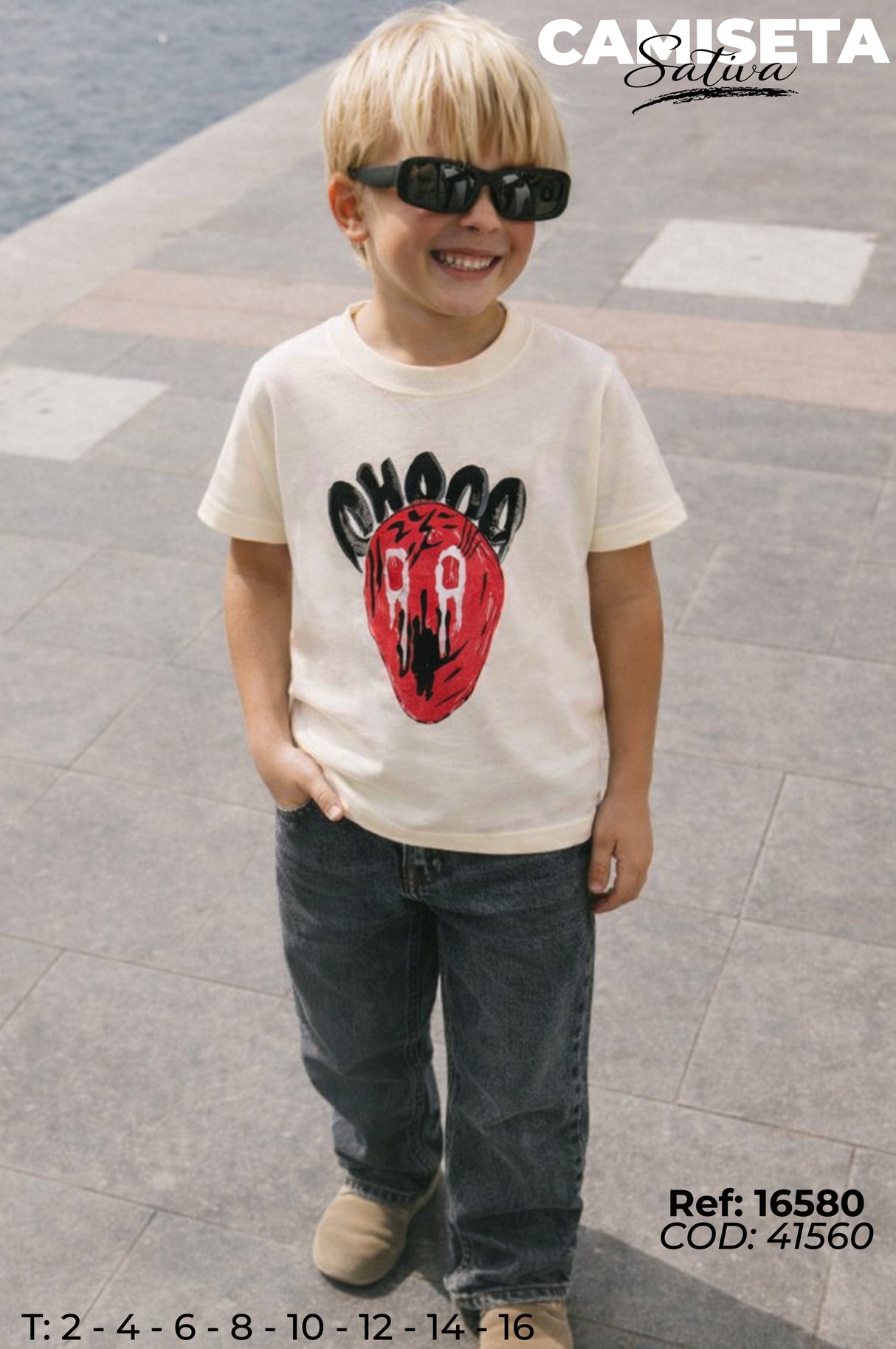 camiseta sativa niño