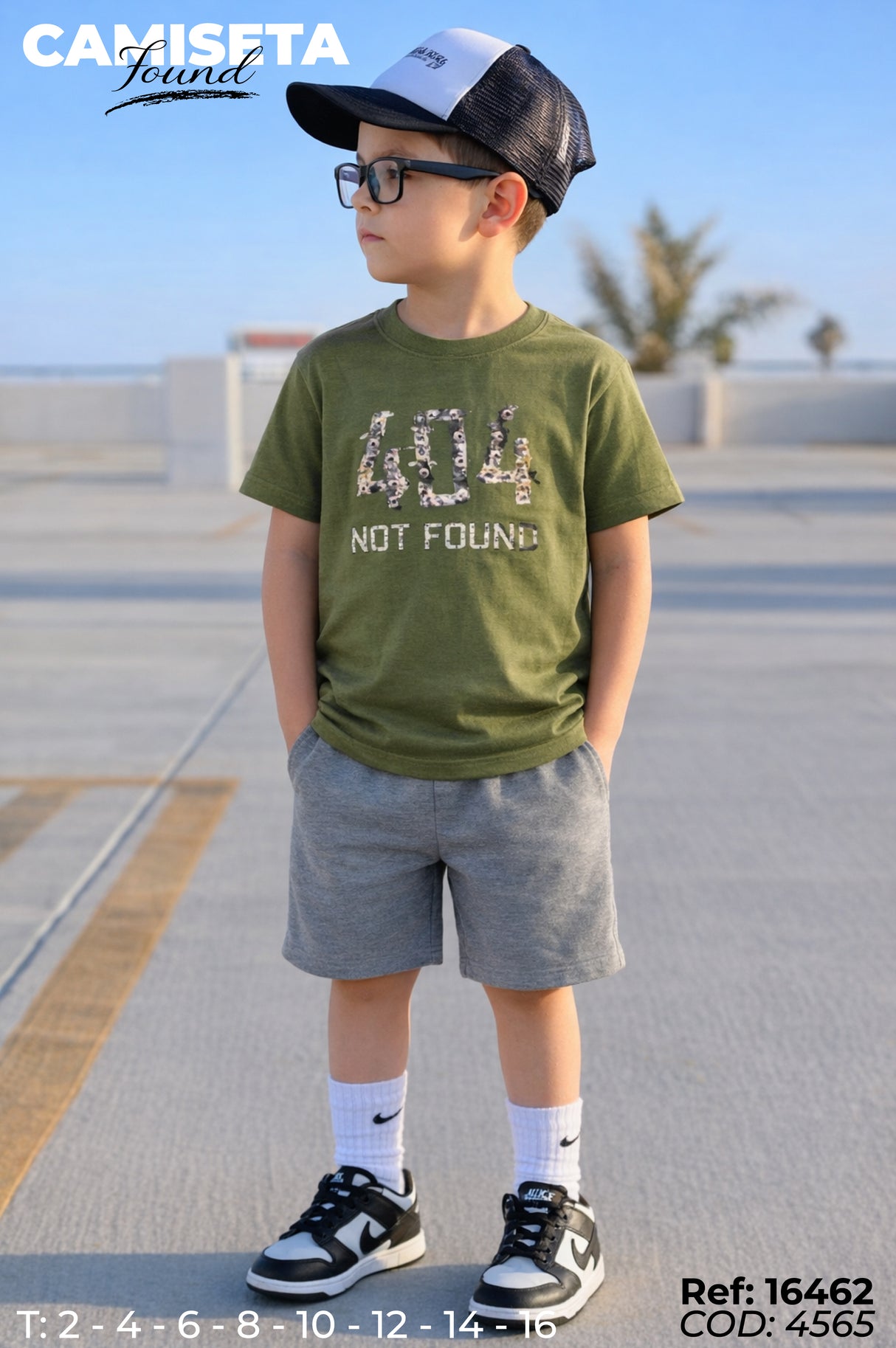 camiseta found niño