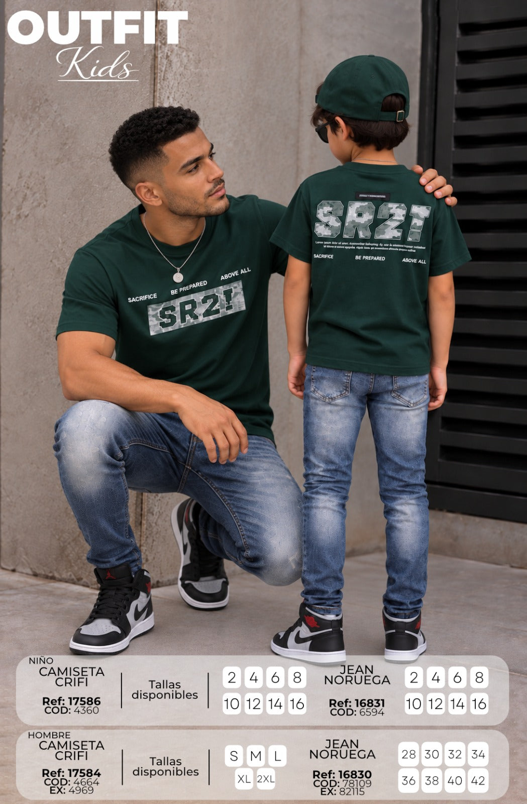 outfit padre e hijo CRIFI NORUEGA