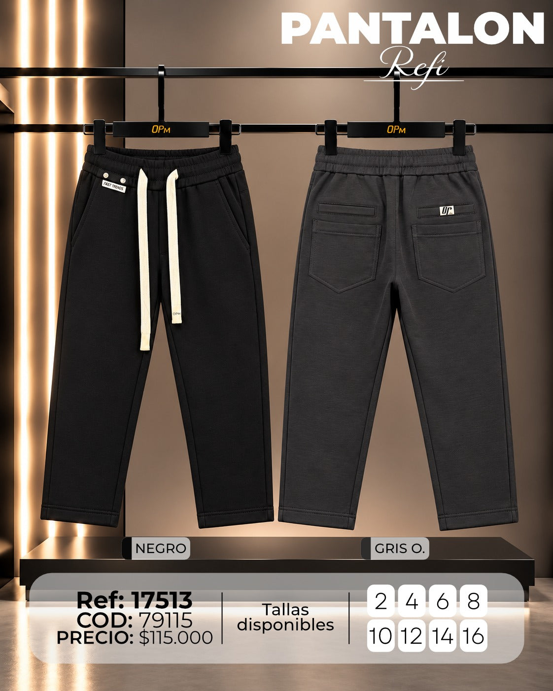 Pantalon refi niño
