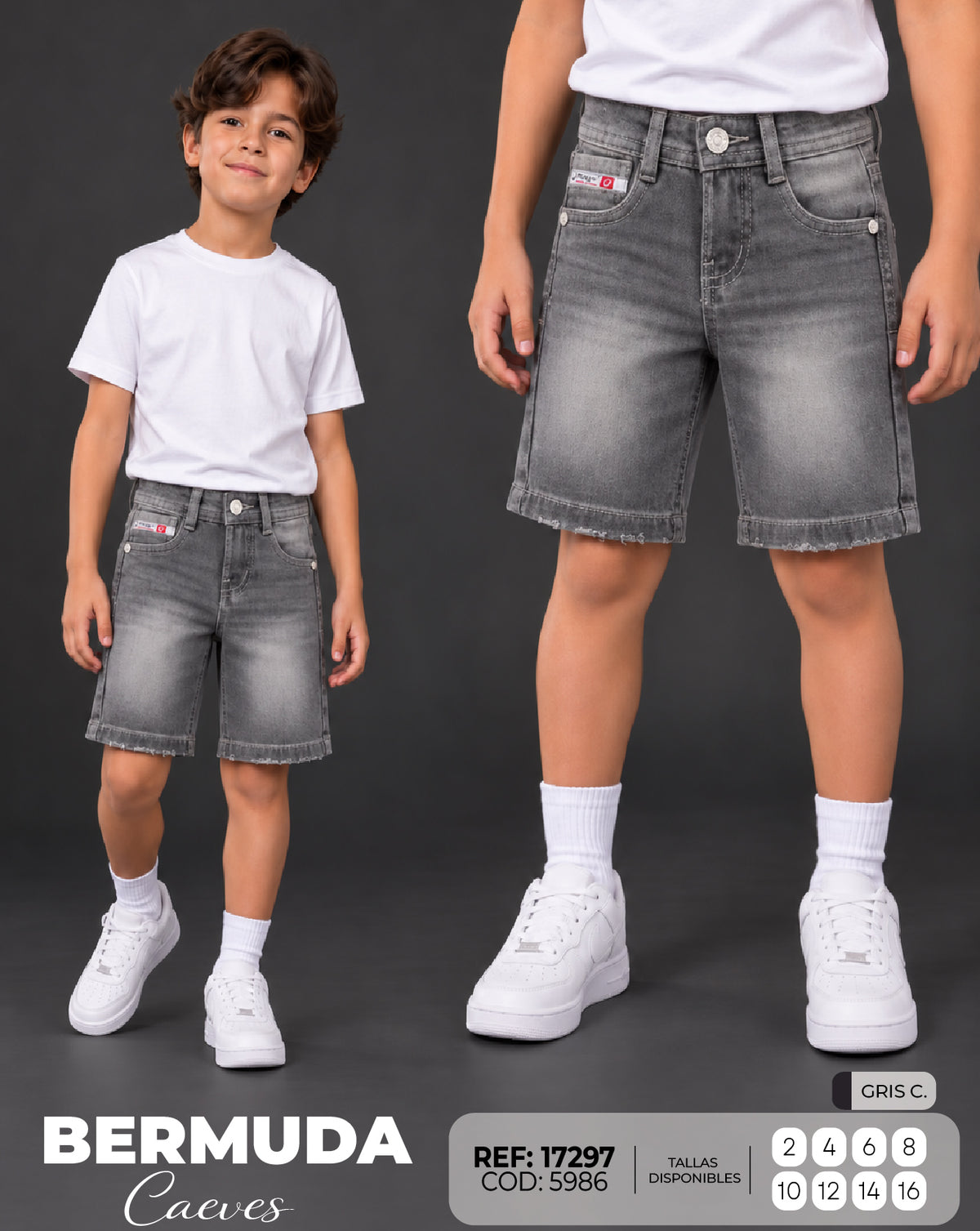 bermuda caeves gris claro