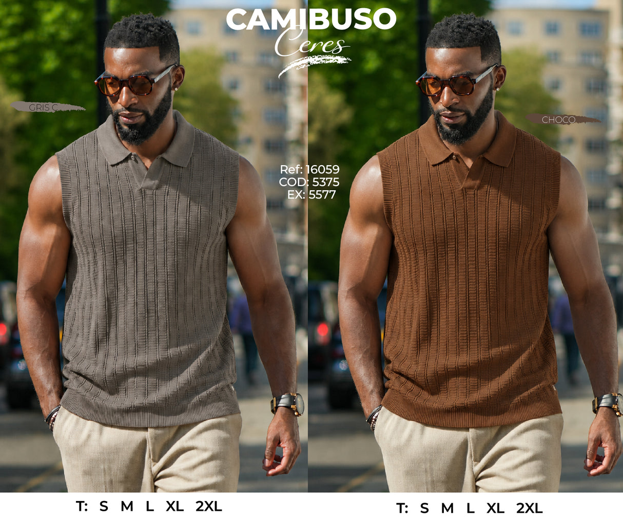 camibuso sisa ceres collage hombre