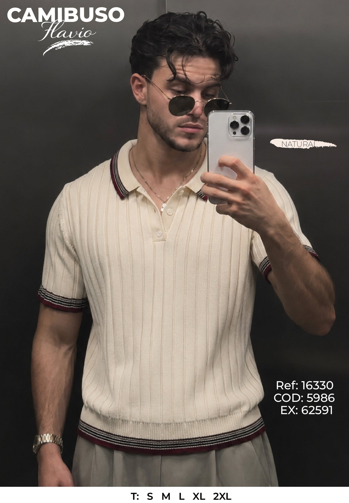 camibuso flavio natural hombre