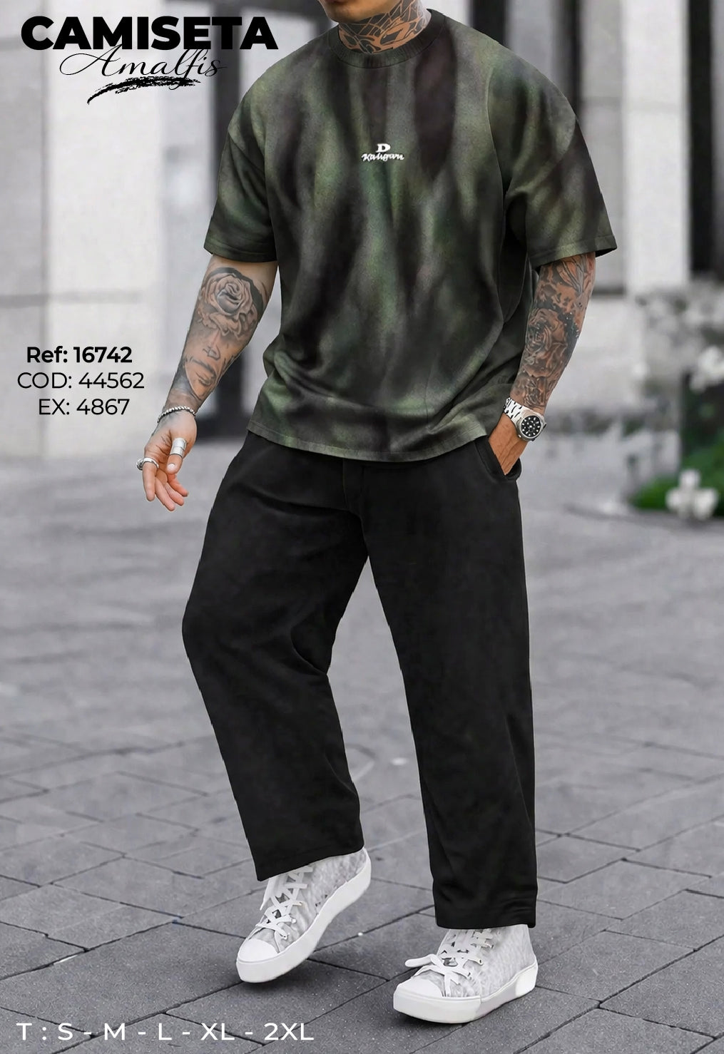 camiseta amalfis hombre