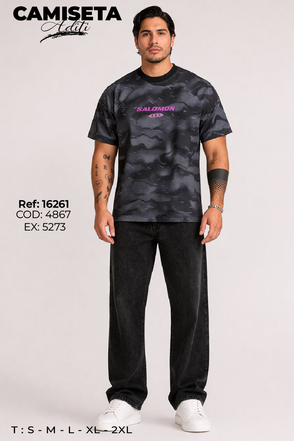 camiseta aditi hombre