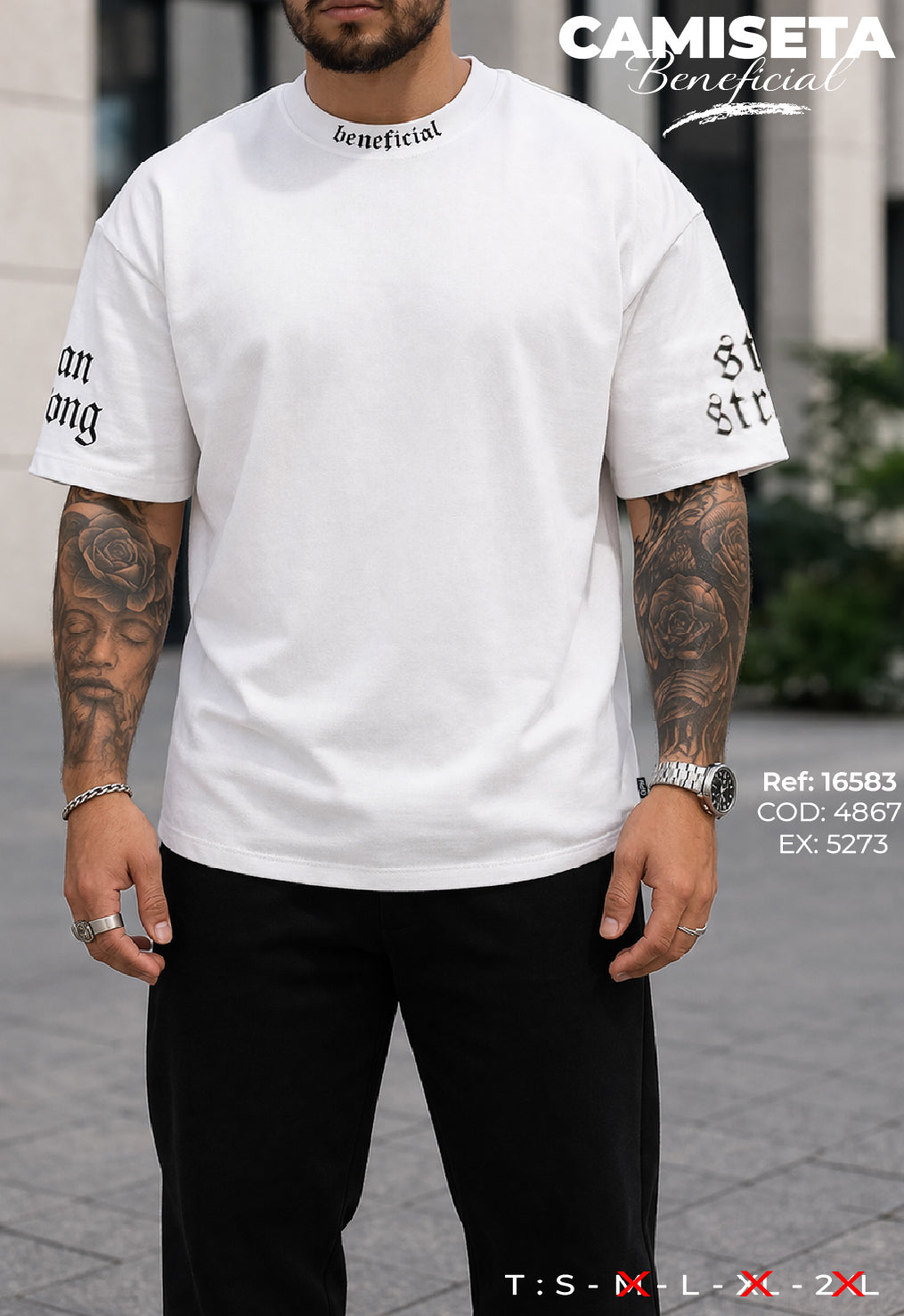 camiseta beneficial hombre