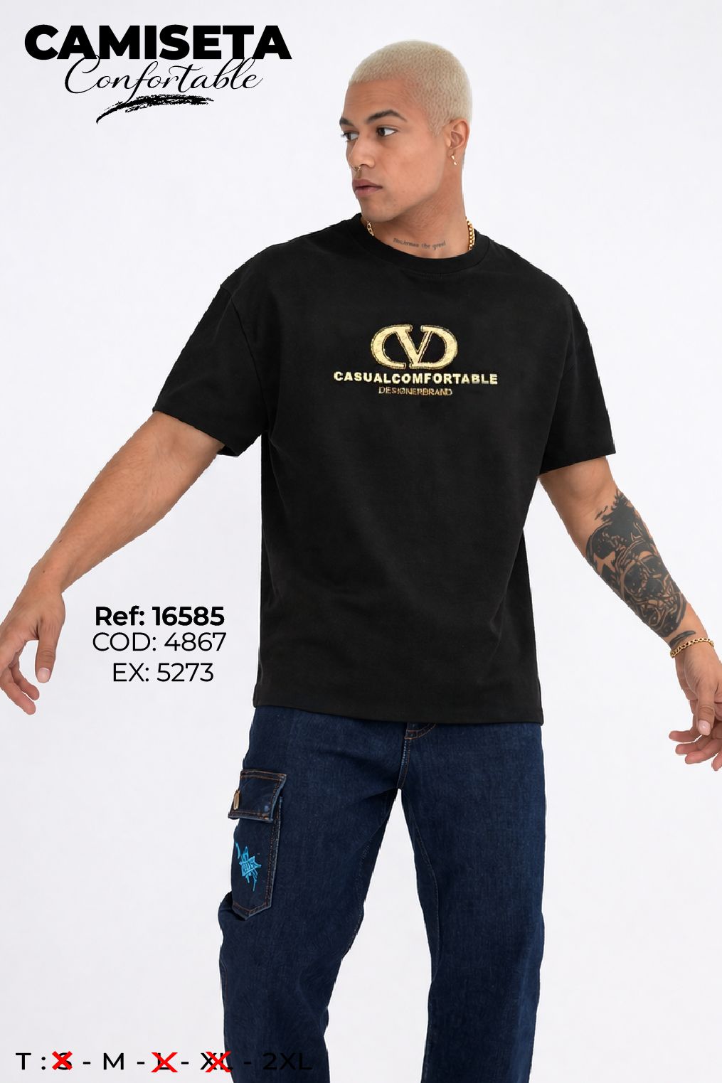 camiseta comfortable hombre