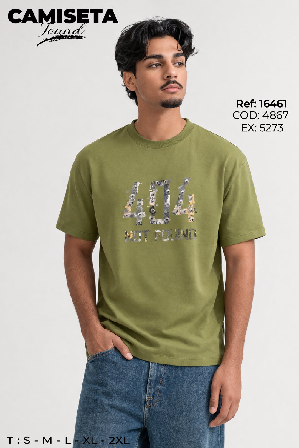 camiseta found hombre