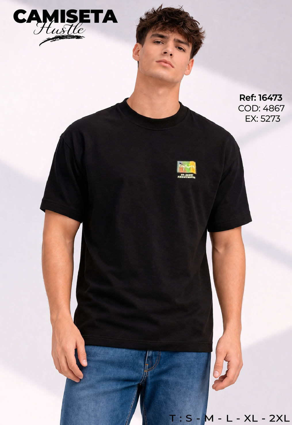camiseta hustle hombre