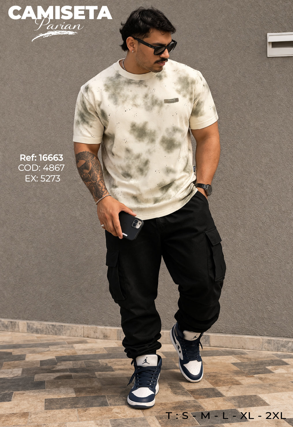 camiseta parian hombre