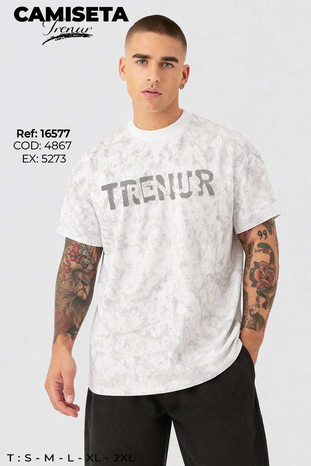 camiseta trenur hombre