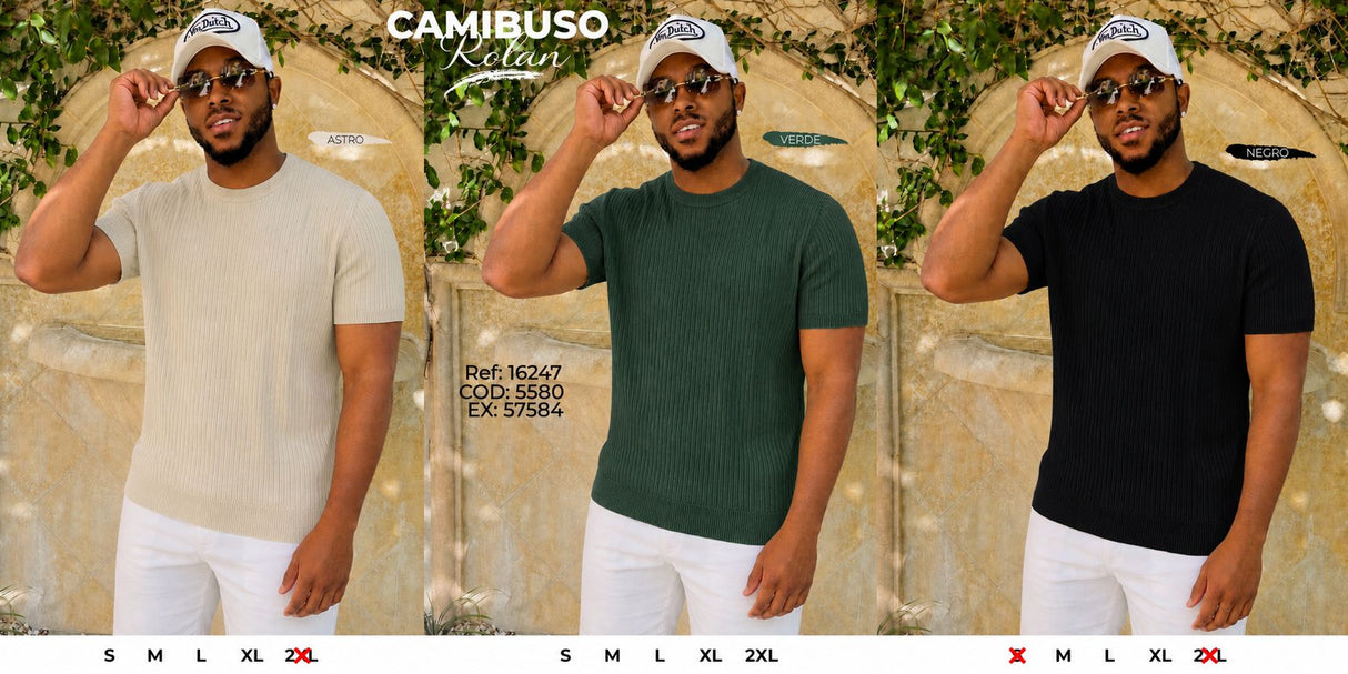 Camibuso rolan collage hombre