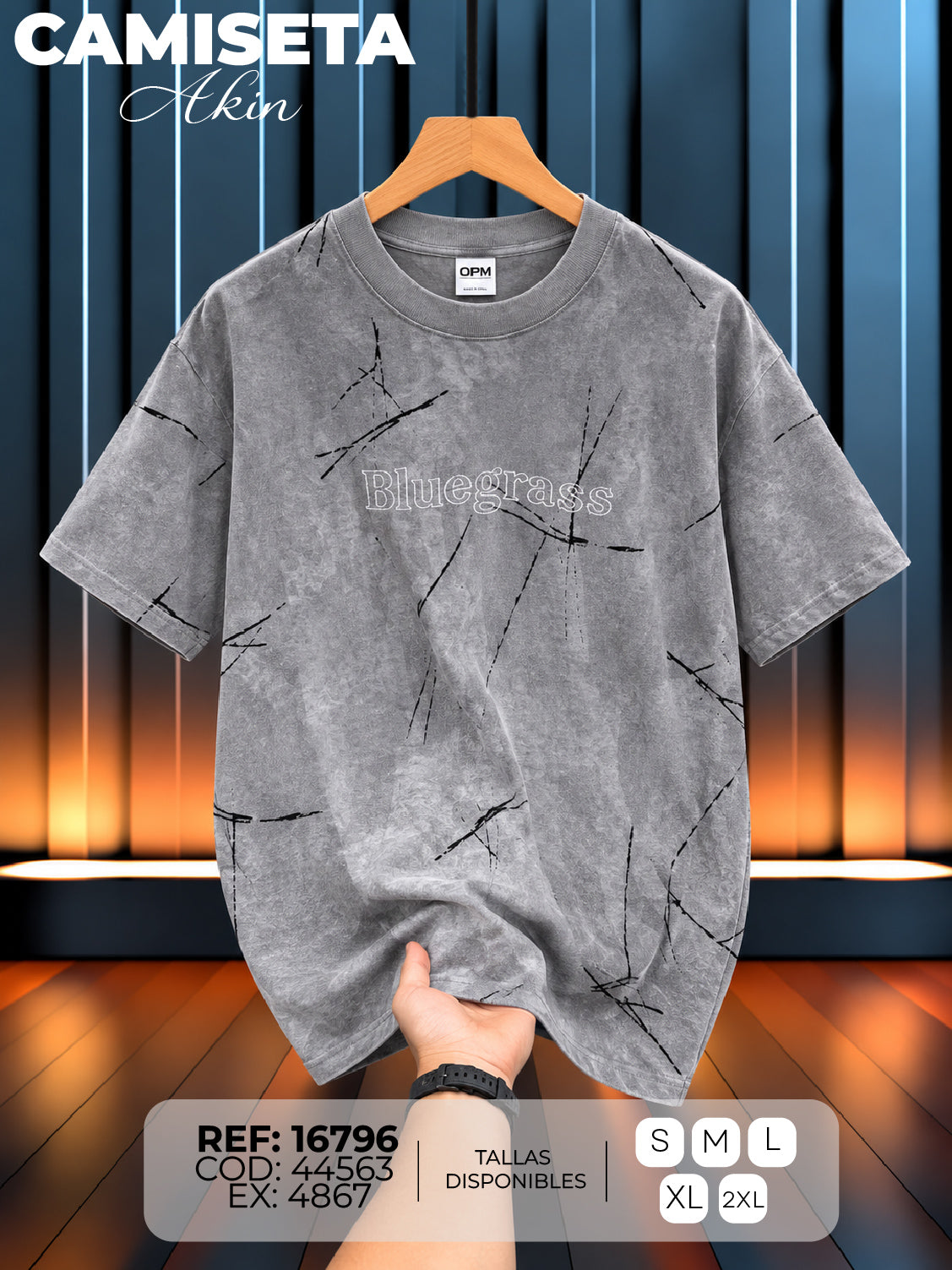 camiseta akin hand