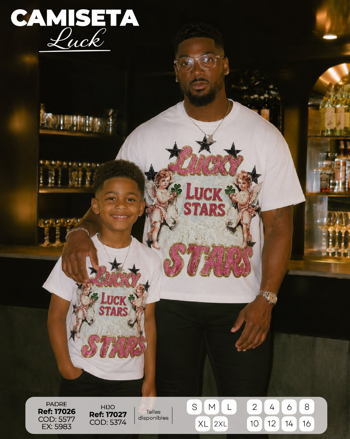 Camiseta luck padre e hijo