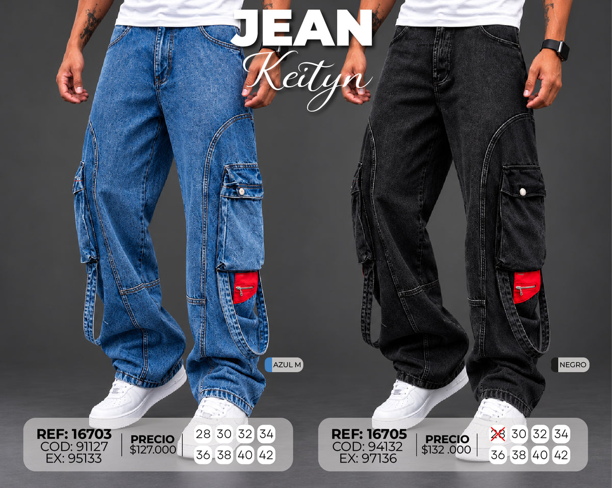 jean baggy keityn collage hombre