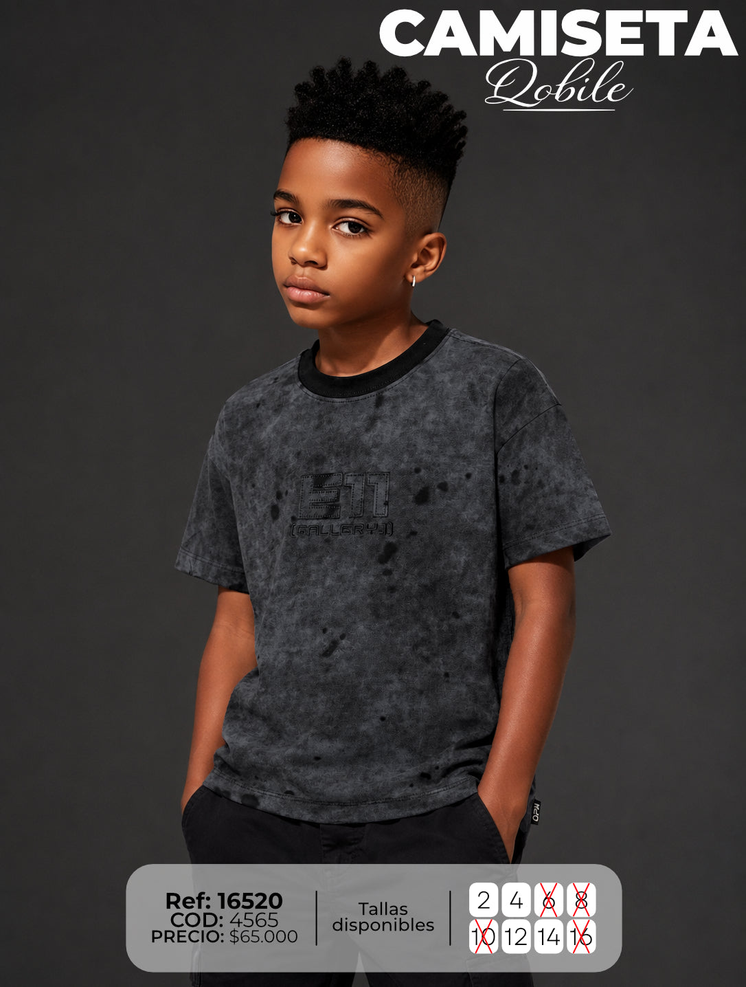 camiseta qobile niño
