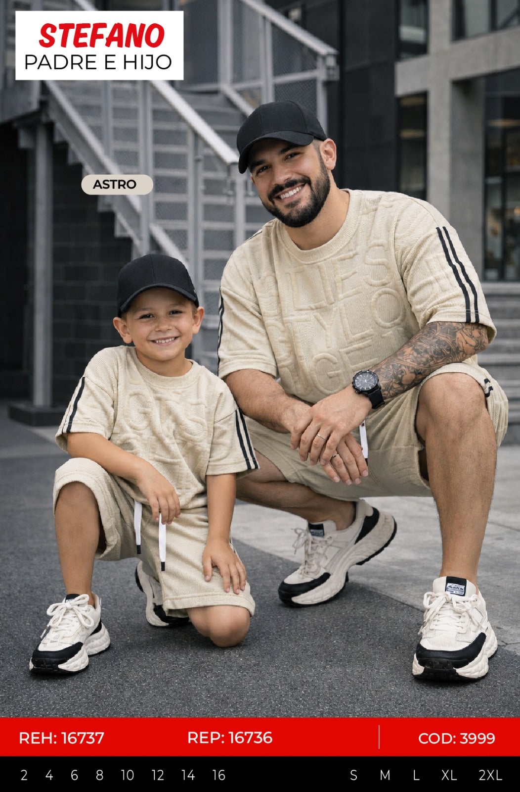 Total look stefano astro padre e hijo outlet