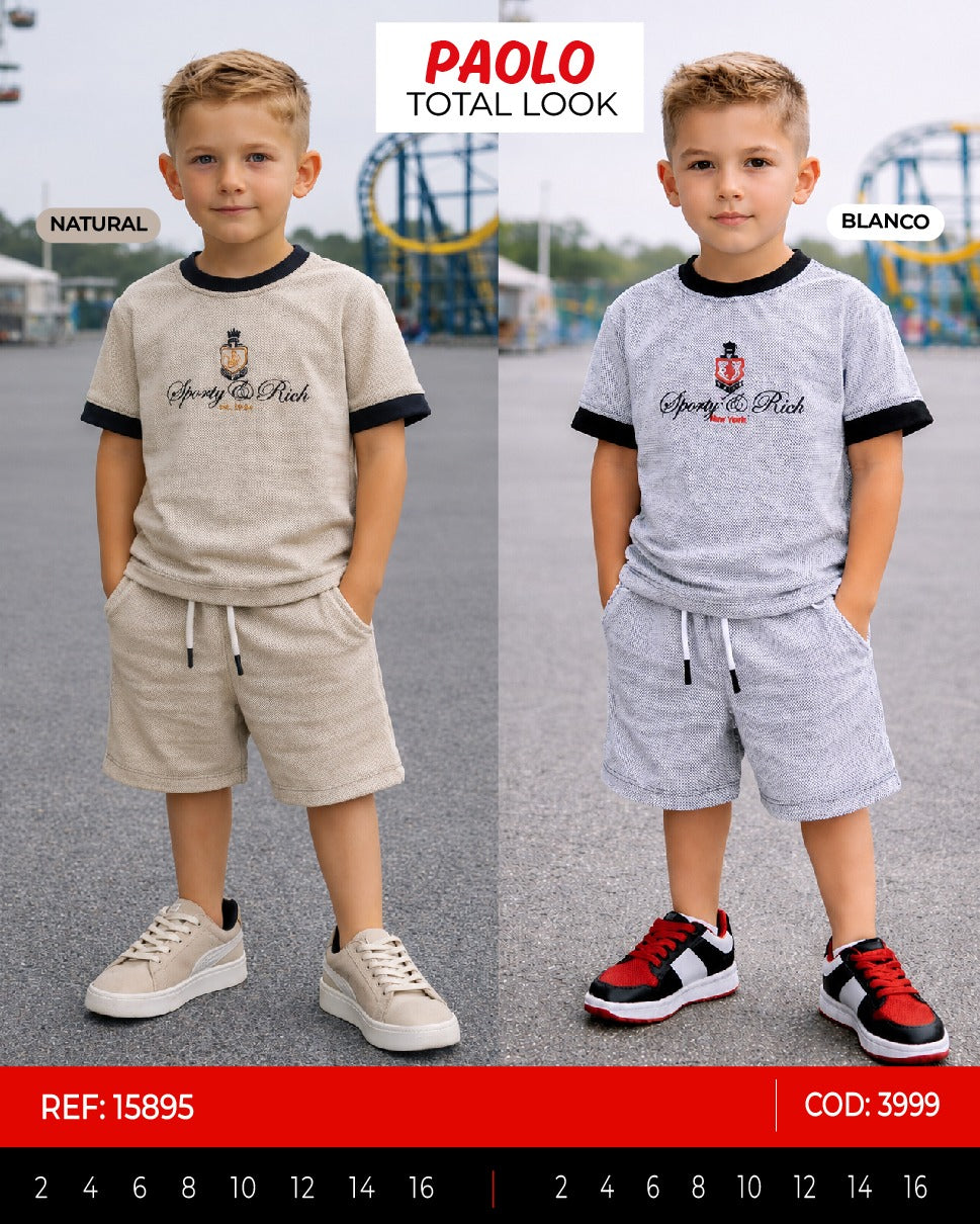 Total look paolo collage outlet niño