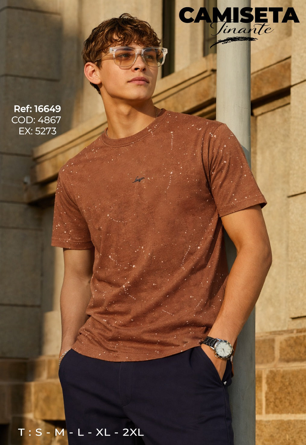 camiseta tinante hombre