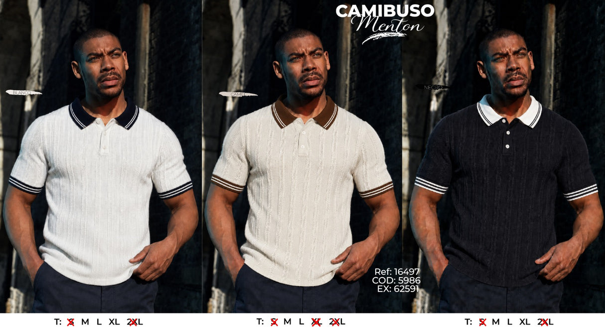 camibuso menton collage hombre
