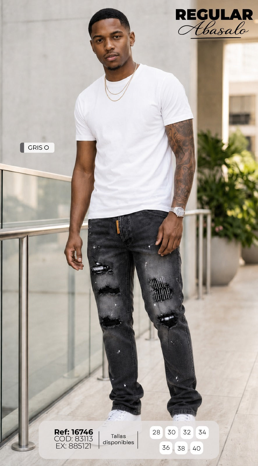 jean regular abasalo hombre