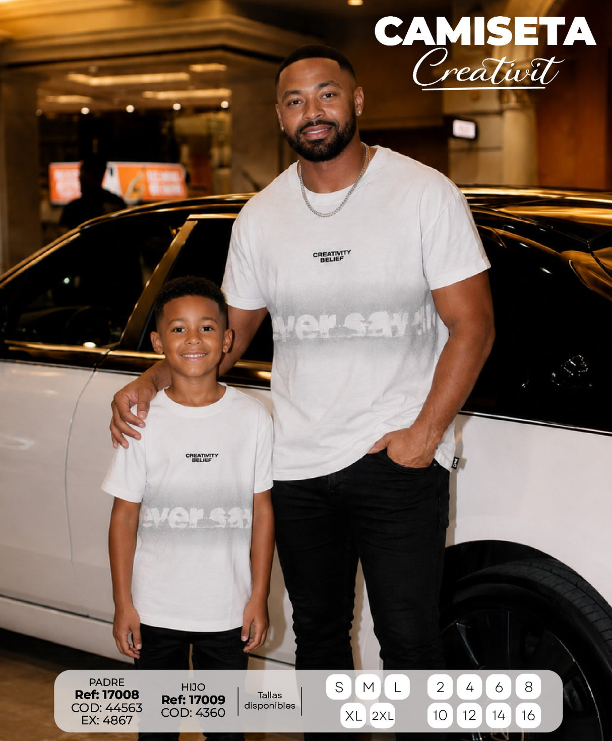 Camiseta Creativit padre e hijo