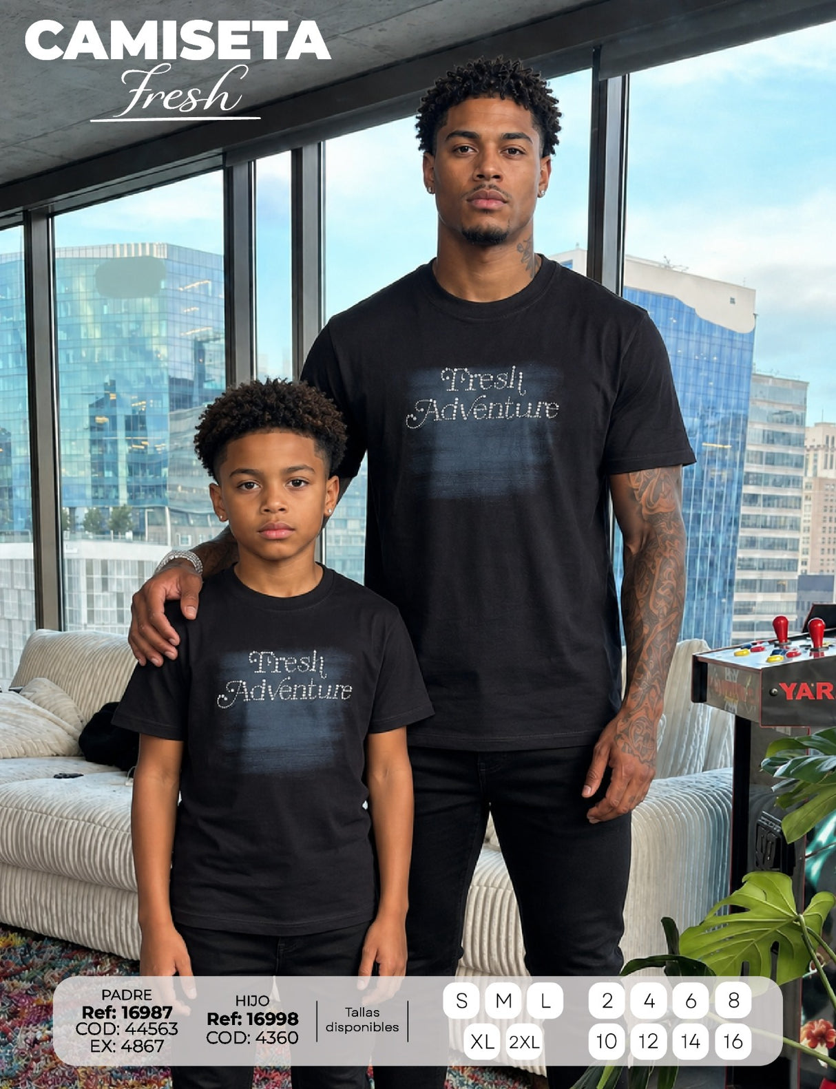 Camiseta Fresh Padre e Hijo
