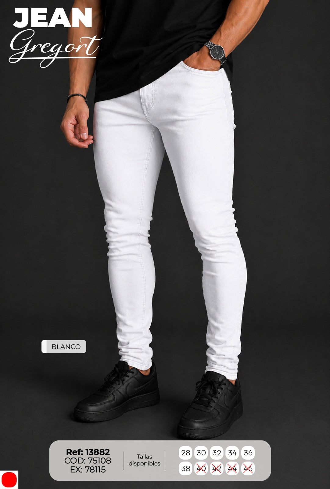 Jean Gregort balnco hombre
