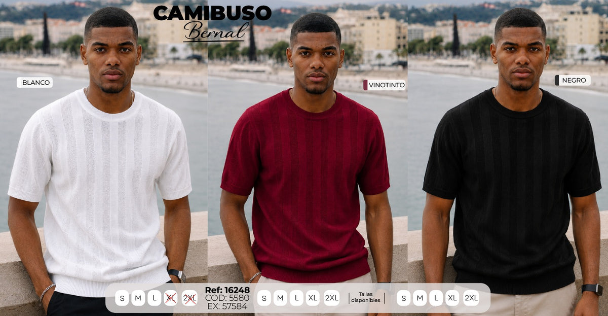 camibuso bernal collage hombre