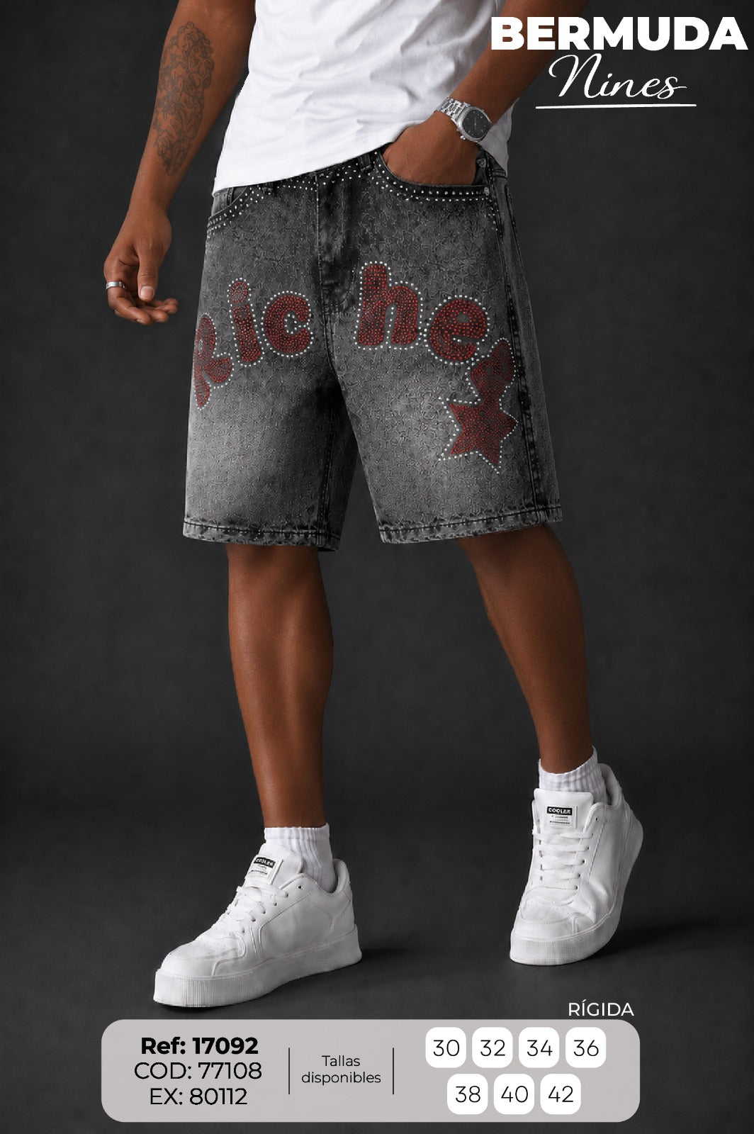 bermuda nines hombre