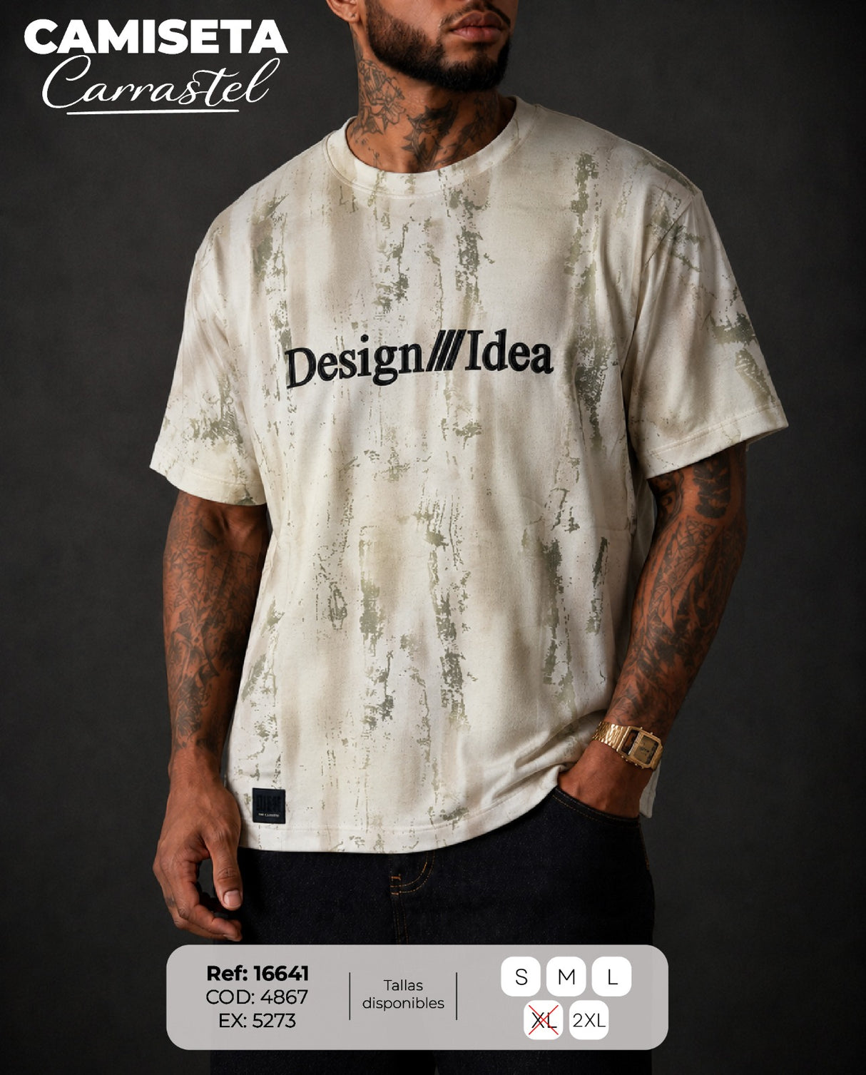 camiseta carrastel hombre