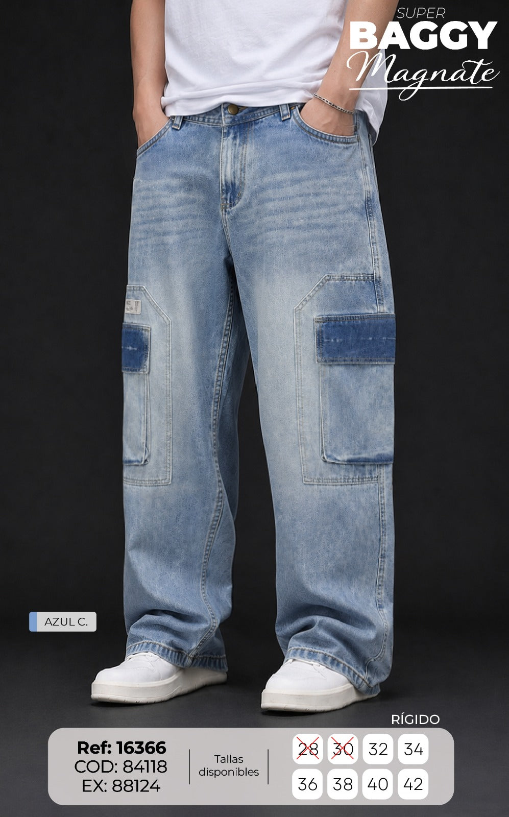 jean baggy magnate azul c hombre