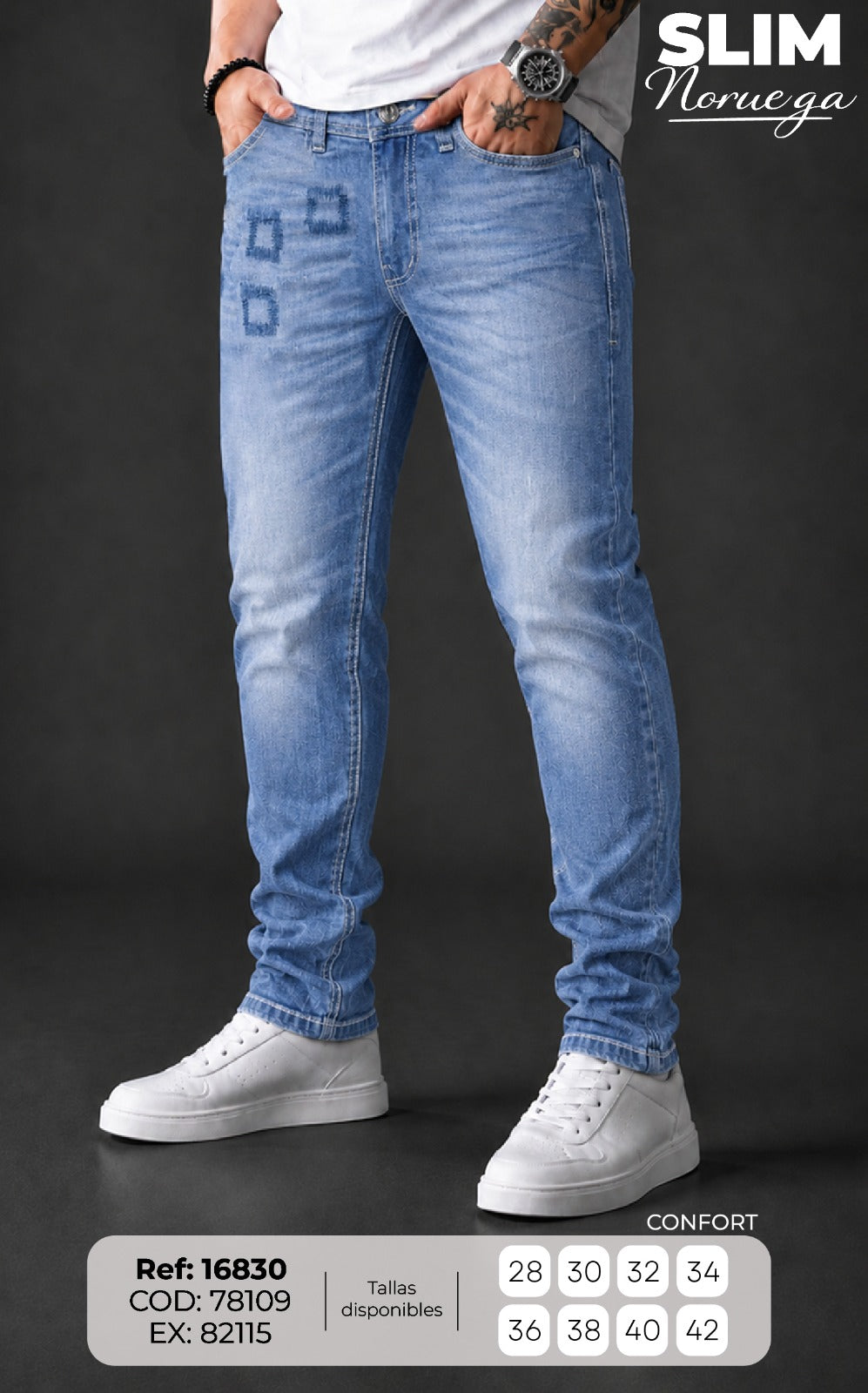 jean slim noruega hombre
