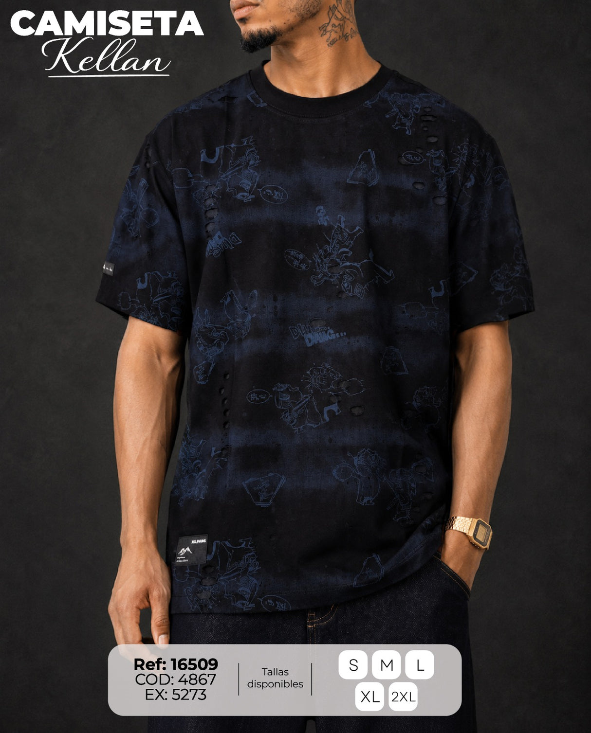 camiseta kellan hombre