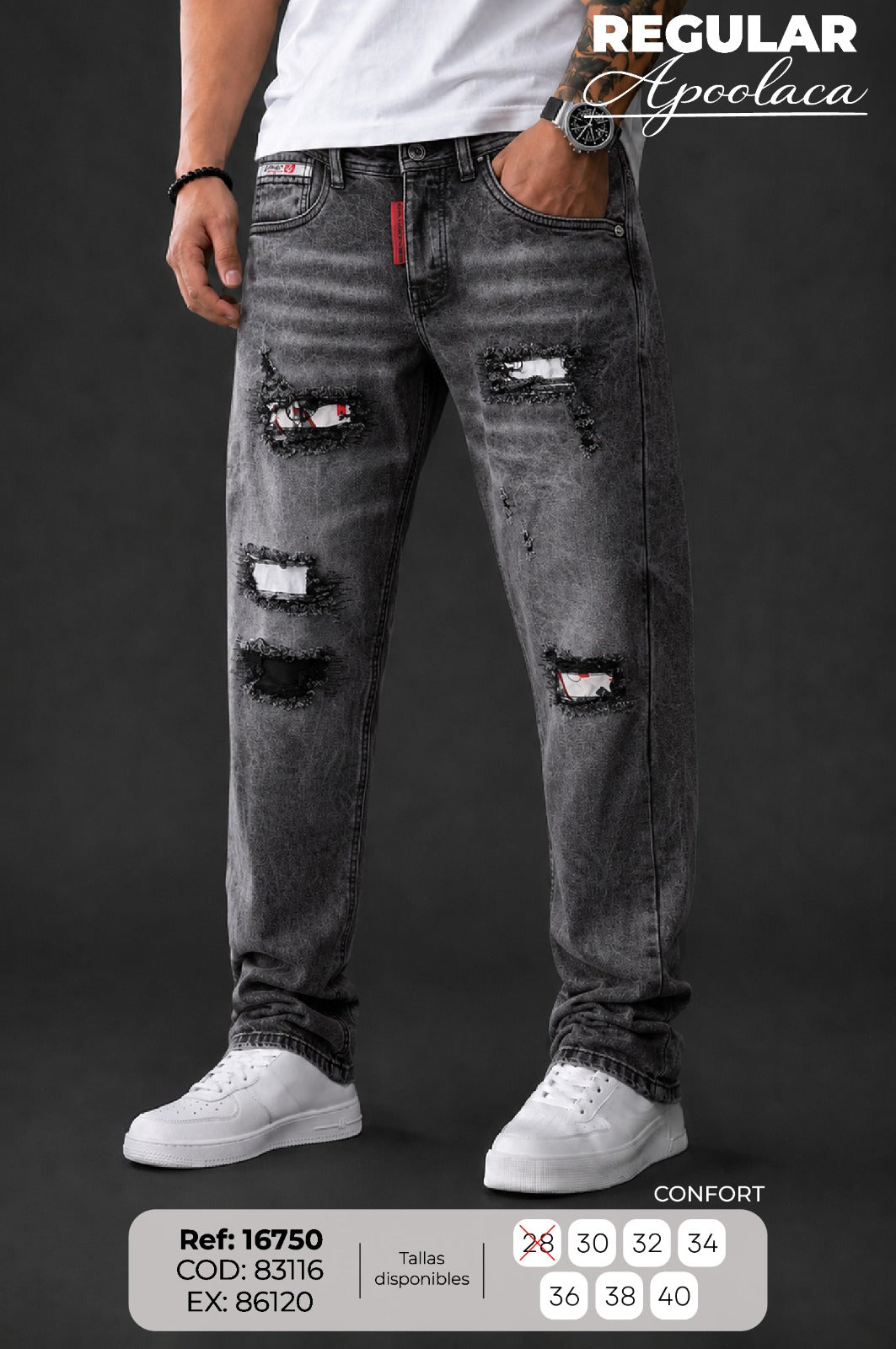 jean regular apoolaca hombre
