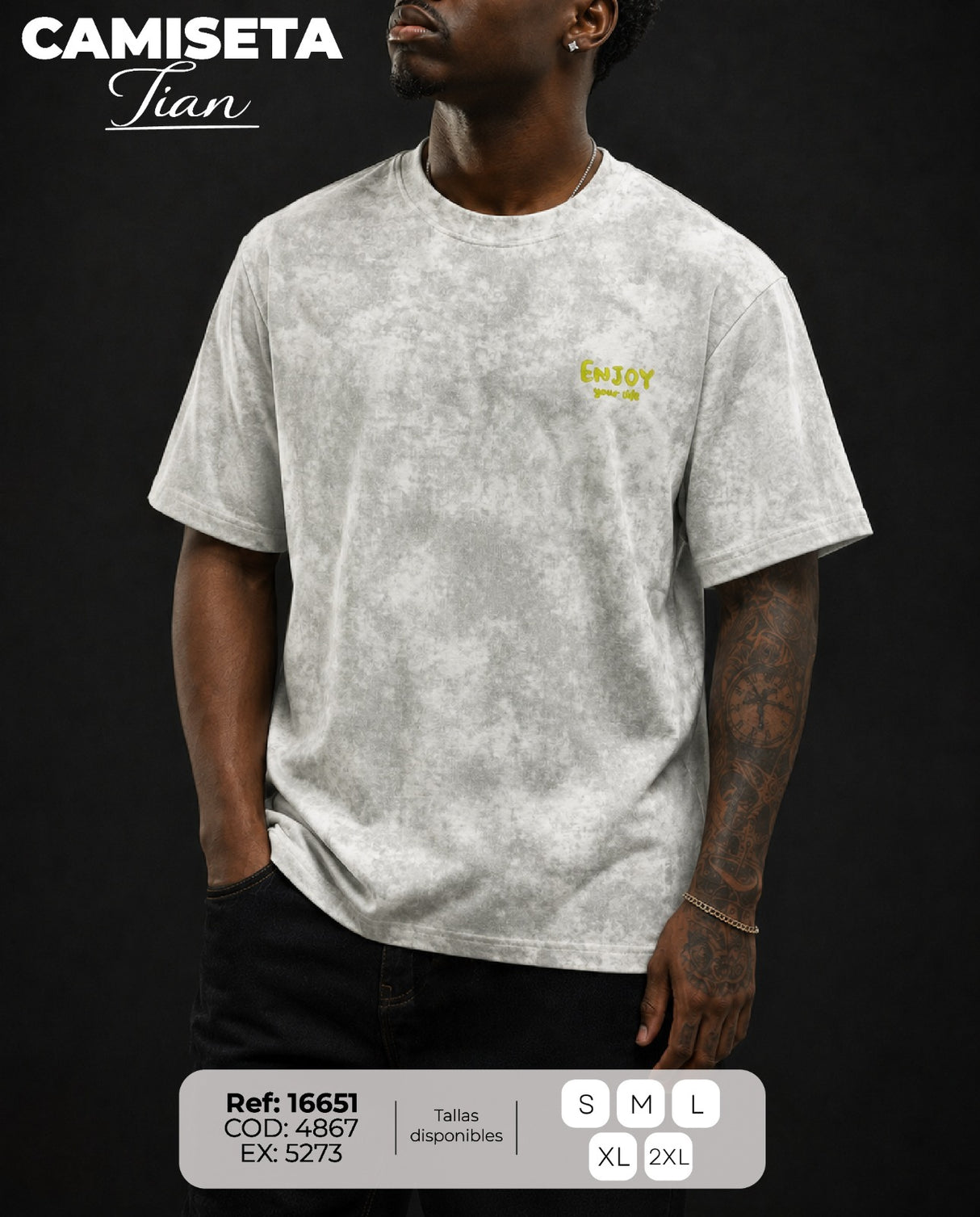 camiseta tian hombre