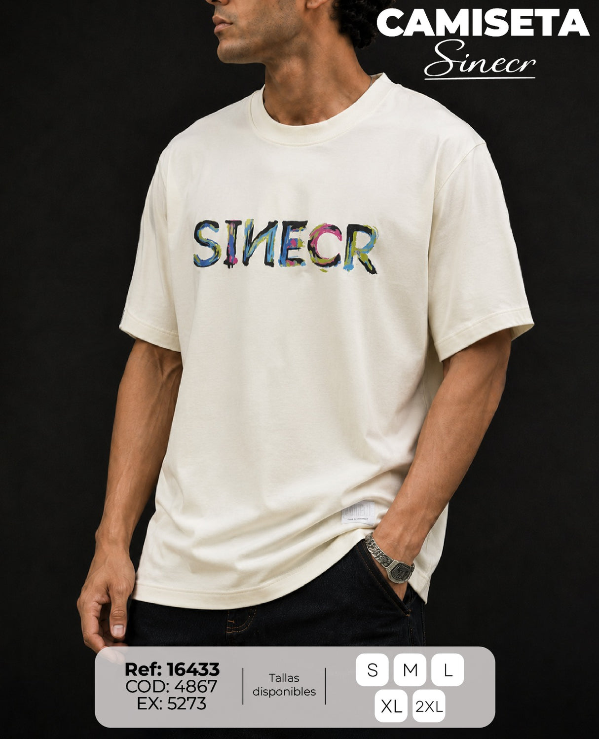 camiseta sinecr hombre