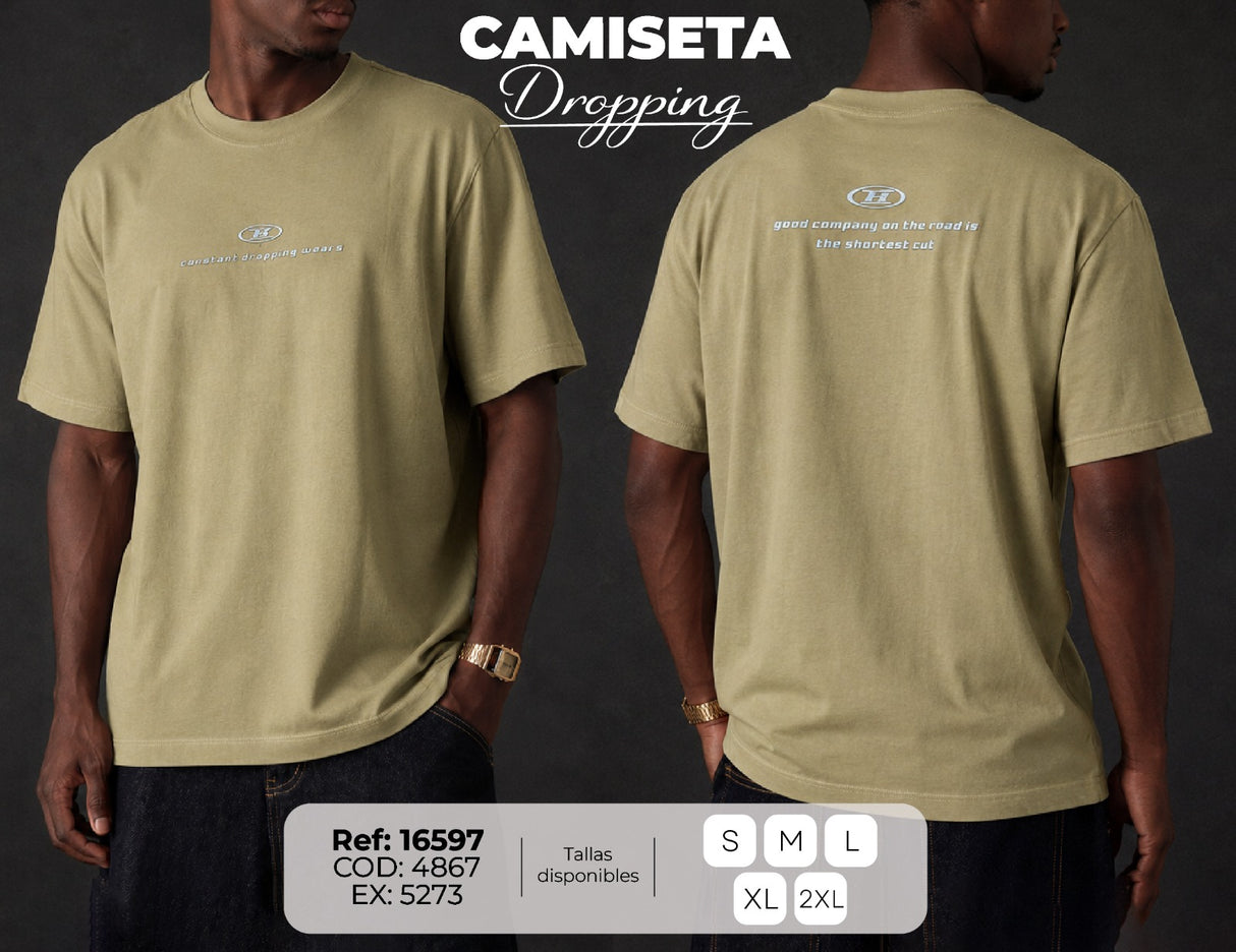 camiseta dropping hombre