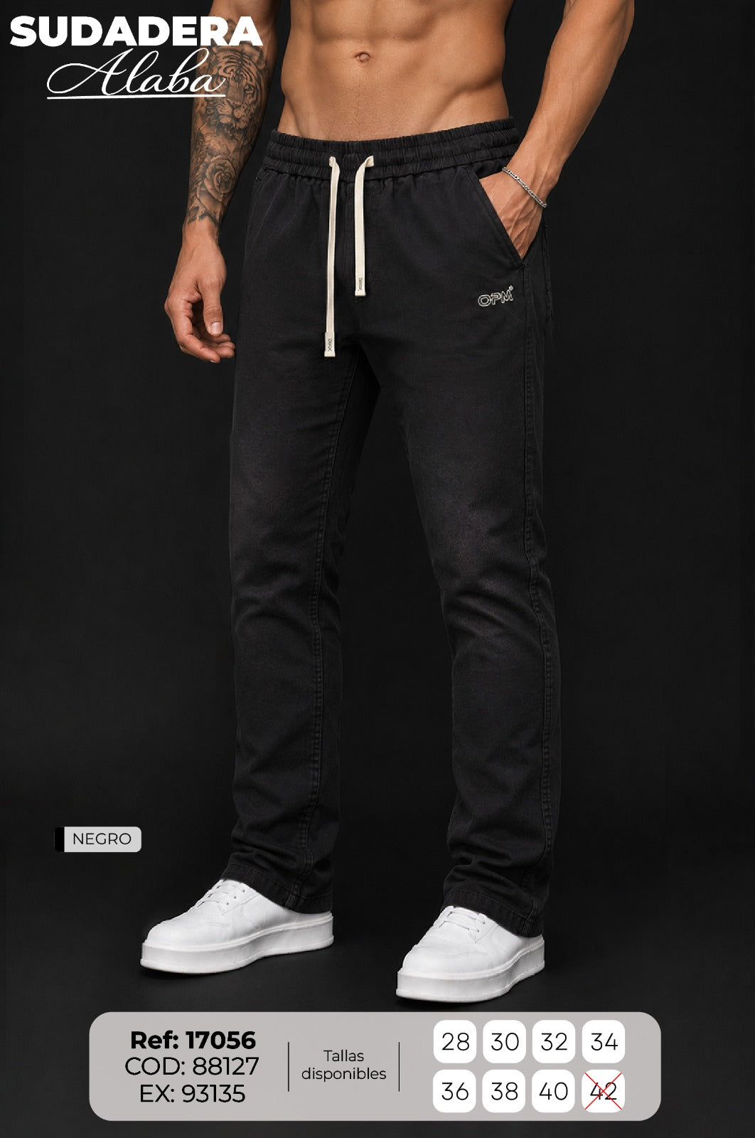 sudadera Alaba negro hombre