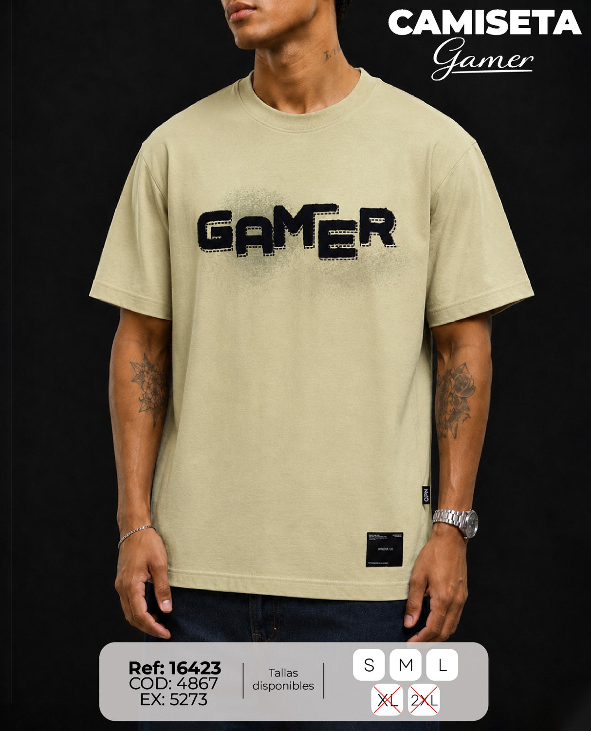 camiseta gamer hombre