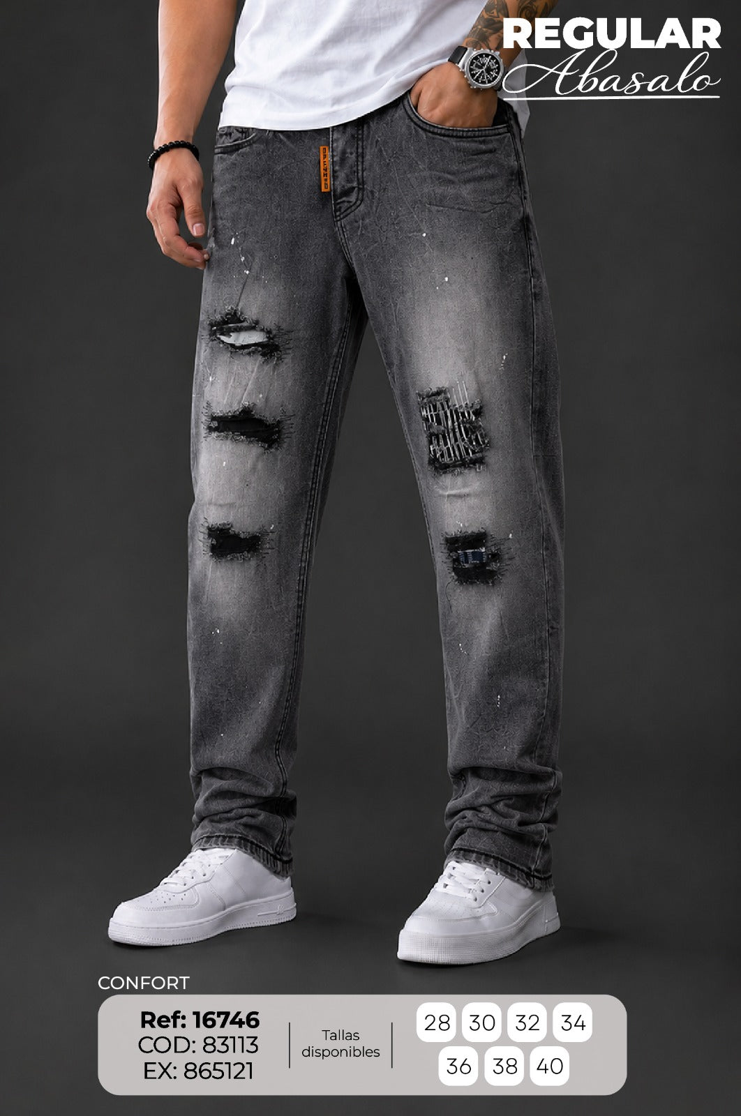 jean regular abasalo hombre
