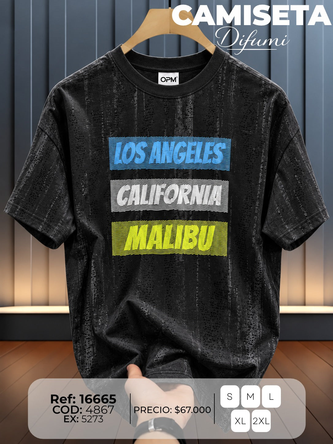 camiseta difumi hombre