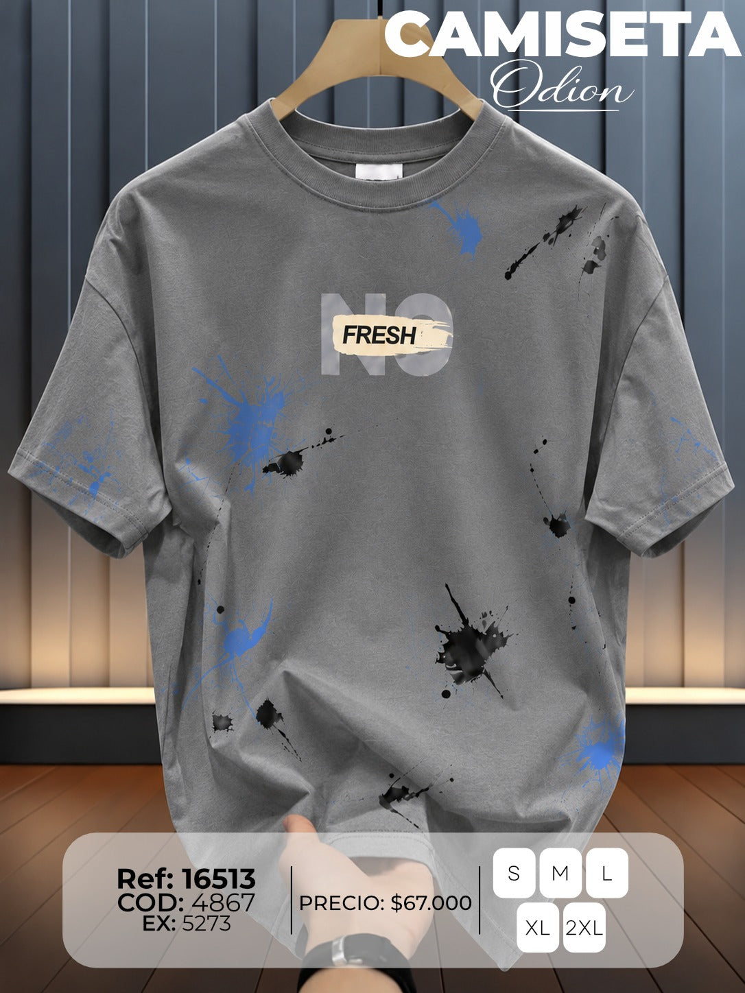 camiseta odion hombre