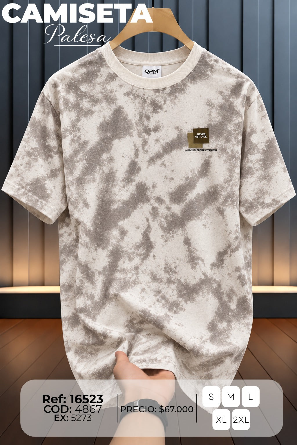 camiseta palesa hombre
